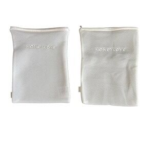 Honeylove Intimates Laundry Bags Washbags Lot Of 2 Ivory Mesh Zipper